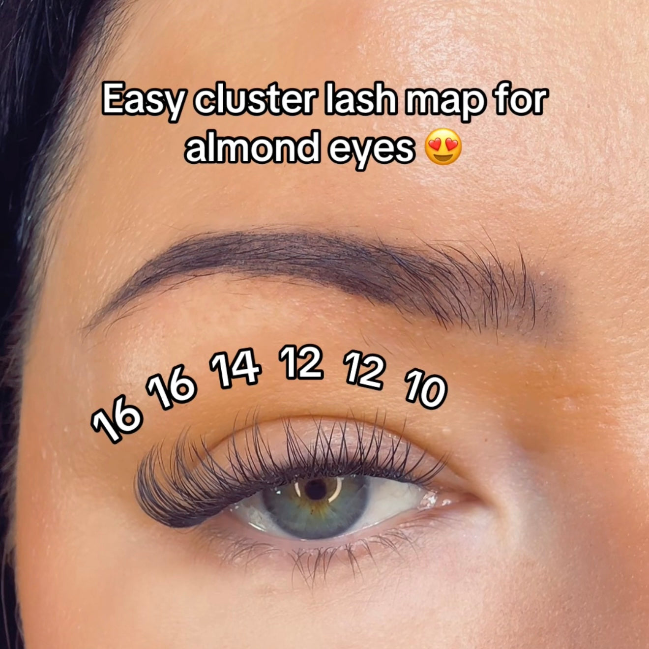 Easy peasy DIY cluster lashes jumbo pack D curl natural