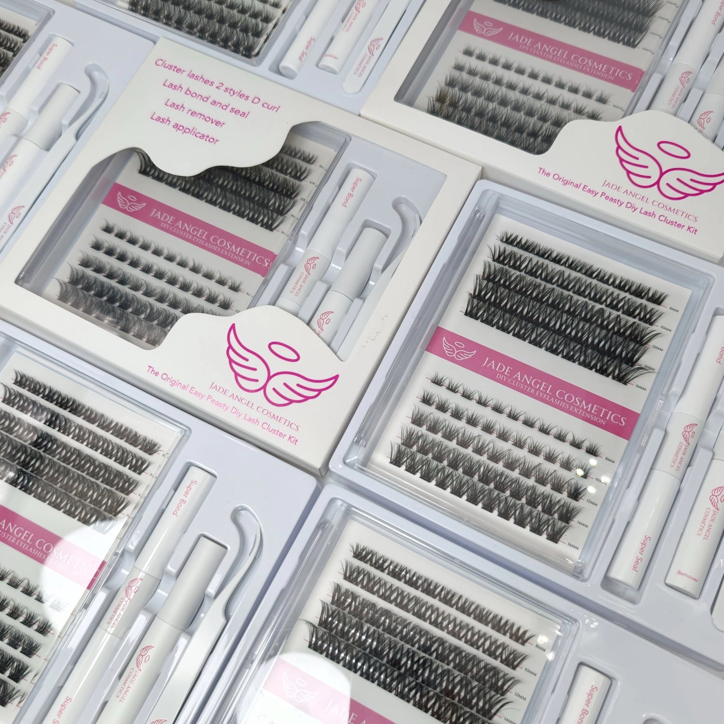 Easy peasy Dcurl lash clusters full starter kit with bond seal remover and applicator
